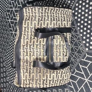Juicy Couture Beige/Black carry on  travel bag